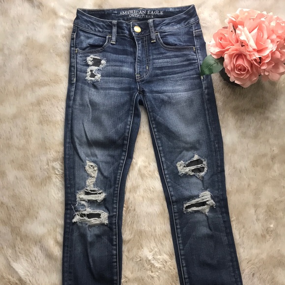Distressed AE Jeggings - Picture 2 of 3